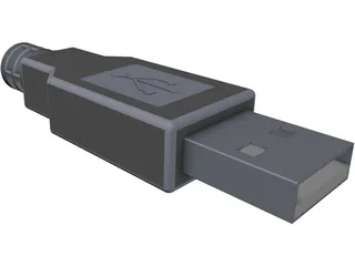 USB Connector 3D Model preview