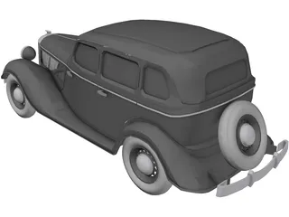 GAZ M1 3D Model preview