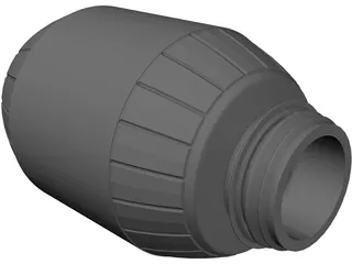 Mustard Bottle 3D Model preview