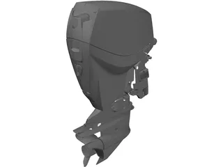 Eagle V4 Outboard Motor 3D Model preview