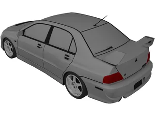 Mitsubishi Lancer Evolution VIII (2003) 3D Model preview