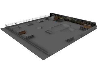 Skate Park 3D Model preview