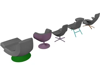 Chairs 3D Model preview
