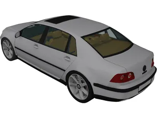 Volkswagen Phaeton 3D Model preview