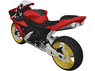 Yamaha YZF-R1 3D Model preview