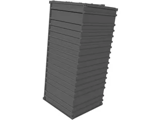 Container Shipping 20ft 3D Model preview