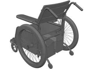 Wheelchair 3D Model preview
