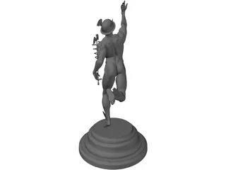 Hermes statuette 3D Model preview
