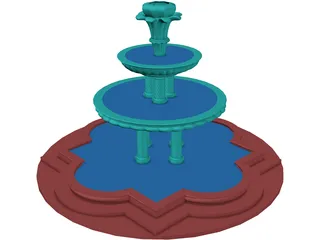 Fountain 3D Model preview