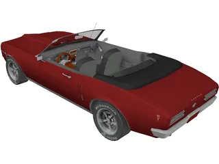 Pontiac Firebird Convertible 3D Model preview