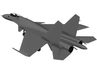 Sukhoi Su-37 Flanker-F 3D Model preview