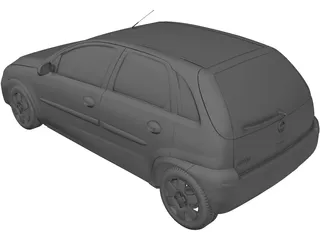 Opel Corsa 3D Model preview