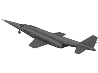 Douglas X-3 Stiletto 3D Model preview