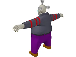Spawn Evil Klown 3D Model preview