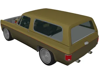 Chevrolet Blazer 5.1L (1977) 3D Model preview