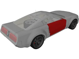 Ford Mustang [Tuned] 3D Model preview