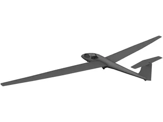 Schleicher ASK 21 Glider 3D Model preview