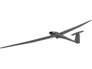 Schleicher ASW 20 Glider 3D Model preview