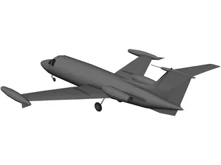 HFB-320 Hansa Jet 3D Model preview