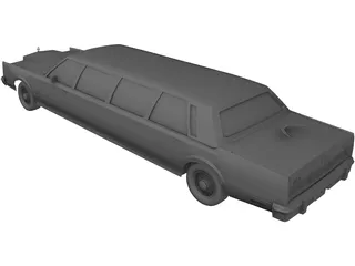 Lincoln Towncar 3D Model preview
