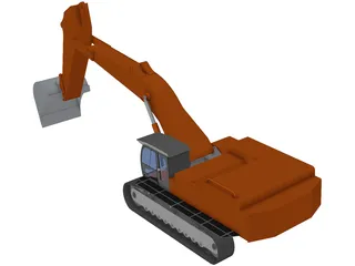 Hitachi 870LCH 3D Model preview