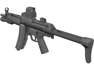 MP5 3D Model preview