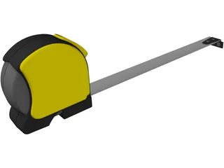 Retractible Tape Measure 3D Model preview