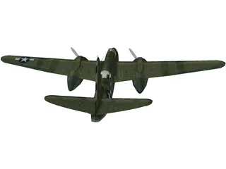 Douglas A-20G Havoc 3D Model preview