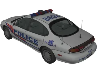 Ford Taurus Police 3D Model preview