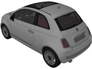 Fiat 500 3D Model preview