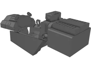 VF Cockpit 3D Model preview