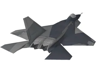 F-22 Raptor 3D Model preview