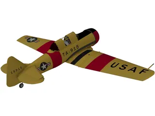 T-6 Texan 3D Model preview