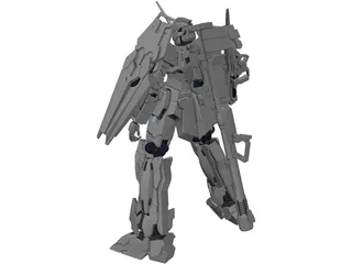 Gundam Unicon 3D Model preview