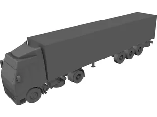 Volvo Remorque 3D Model preview