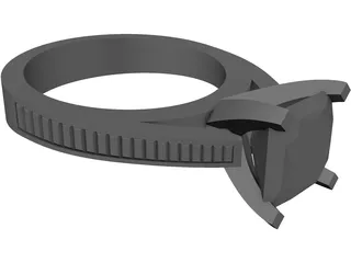 Wedding Ring 3D Model preview