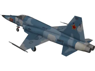 Northrop F-5E Tiger II 3D Model preview