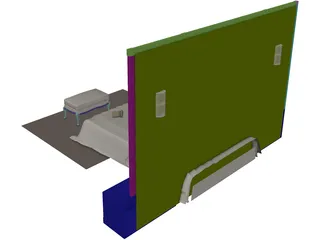 Bedroom Set 3D Model preview