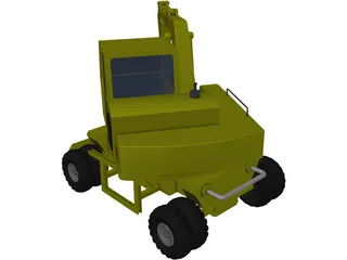 Excavator 1960 3D Model preview