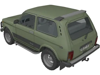 VAZ 21213 Niva 3D Model preview