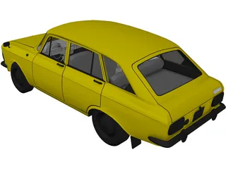 AZLK Moskvich 2125 Kombi 3D Model preview