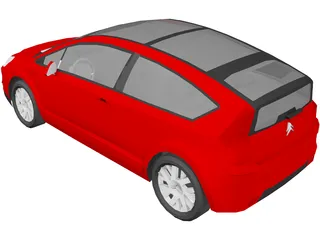 Citroen C4 2.0i VTR 3D Model preview