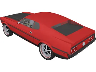 Ford Mustang Mach-1 3D Model preview