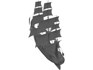 Turk Ship 3D Model preview