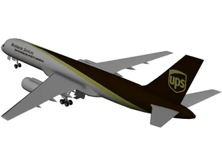 Boeing 757-200PF UPS 3D Model preview