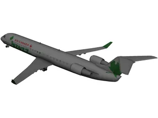 Bombardier CRJ-705 Air Canada Jazz 3D Model preview
