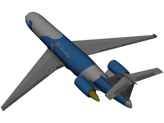 Bombardier CRJ-100 Jazz Airways 3D Model preview