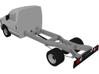 Ford Cutaway Van 3D Model preview