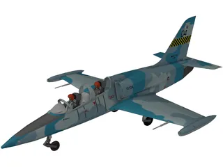 Aero L-39 Albatros Royal Thai 3D Model preview