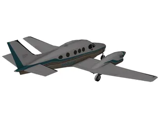 Beechcraft King Air C90B 3D Model preview